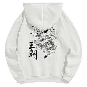 ZAFUL Men’s Drawstring Hooded Sweatshirt Unisex Long Sleeve Hoodies Sweatshirts Casual Pullover