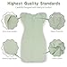 Transition Swaddle 3-6 Months Baby Sleep Sack Arms up Swaddle 2-Way Zipper 100% Cotton Arms in/out, 0.8 Tog Baby Transitional Swaddles Sack for Boy Girl, 2-Pack (Medium 14-20lbs)