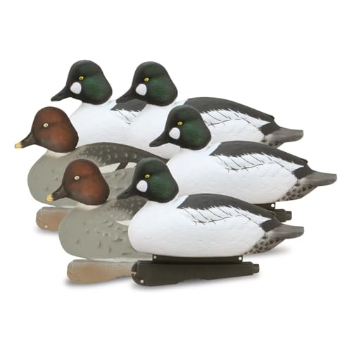 Avery GHG Hunter Series Over Size Goldeneyes – Foam Filled - Duck Decoys - 6 Pack - 77164