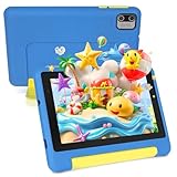 MUISOO Tablet für Kinder, Tablet mit 7 Zoll für Kinder, 8GB RAM + 64GB ROM, 128 GB Expand, Kindersteuerung, Software für Kinder vorinstalliert, Dual-Kamera (blau)