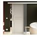 Produktbild Made in Germany SoftClose Glasschiebetür 102,5x205 cm in ESG-Milchglas mit Idea-Design (I) Levidor® EasySlide-System. Laufschiene und Stangengriffe, Schiebetür aus Glas für Innenbereich
