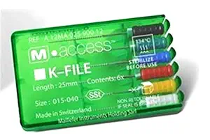 Dentsply M-Access K-Files Set Of 3 Packs (21MM #10)