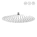 Produktbild LARS360 12 Zoll Rund Modern Einbauduschköpfe Kopfbrause Regendusche Duschkopf Duschbrause Ultraslim Edelstahl Wasserfall Regenduschkopf (30CM, Rund)