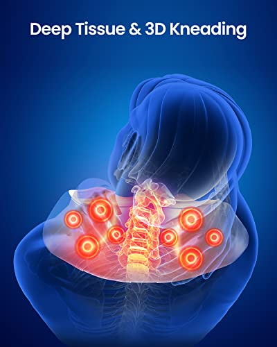 RENPHO Nackenmassagegerät mit Wärme und Verstellbaren Armschlaufe, Shiatsu Massagegerät mit 3D-Tiefengewebsmassage, Entspannung im Nacken, Rücken, Schulter, Hüfte und Beine - Image 7