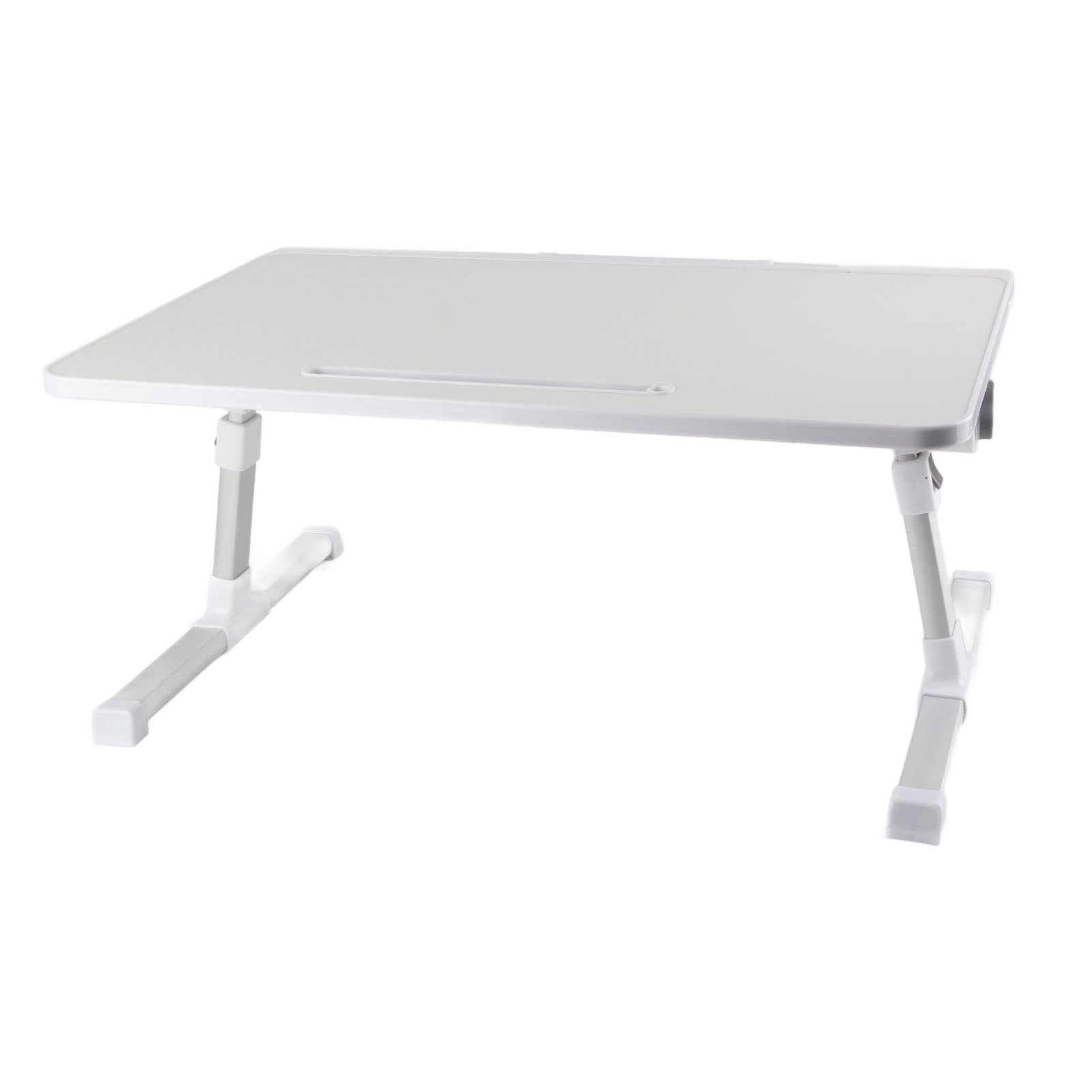 Regulowany, Składany Stolik Nocny na Laptopa ze Stopu Aluminium z Obrotowym Pulpitem, Przenośna Podstawka na Laptopa do Pisania, Pracy, Czytania w Pokoju Wieloosobowym, 23,6 X 15,7 Cala