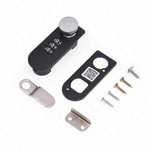 Combination Password Drawer Lock Smart Cabinet Locks Furniture Security Lock Mechanical Suitable 1Pcs(Single Lock-Alloy)