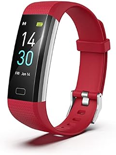 Fitness Trackers, IP68 Smart Bracelet Advanced Bluetooth Bracelet Waterpoof Activity Watch with Heart Rate and Sleep Monitor & SMS Call Notification,Calorie Pedometer Temperature Monitor Watch