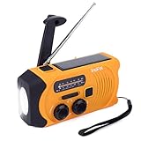 【Taschenlampe】 Dieses Radio wurde für den Notfall entwickelt und verfügt über eine Taschenlampe, die sich perfekt für Campingwanderungen eignet. Es ist klein und leicht, nur 360g schwer und leicht zu tragen. Kann bei voller Aufladung für 16-20 Stunden verwendet werden.
