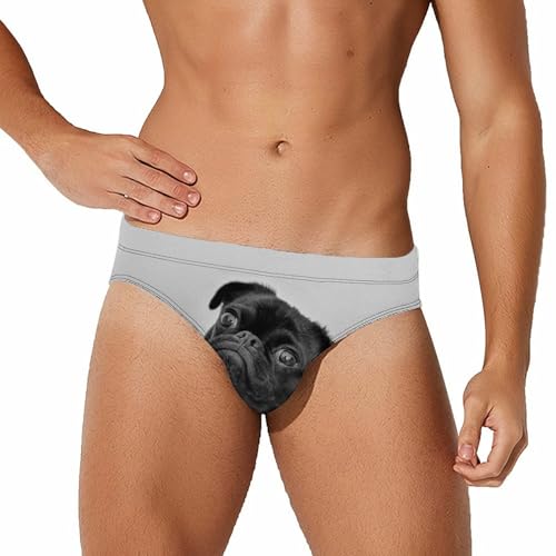 Maillot de bain pour homme requin en motif de dessin animé avec coupe sport