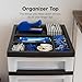 IRIS USA Plastic Drawer Storage Organizer Rolling Cart, with Wheels Casters, 4-Drawers, for Classroom Art Craft Supplies Dresser Closet Bathroom Laundry Room, Black/Pearl
