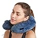 Yunjiadodo Cuscino cervicale a Forma di U Cuscino Mobile Cuscino Lavabile Viaggio Merci Aereo Viaggio con Custodia (Blu)