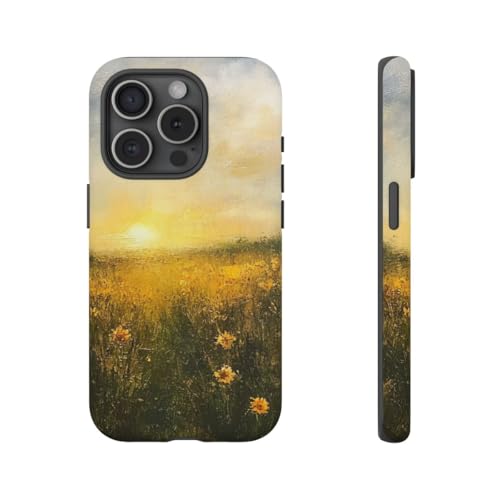 Coque iPhone 15 Pro jaune antichoc avec revêtement mat anti-rayures durable