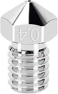 APAAZO E3D Nozzle V5 V6 All Metal Copper Plated Brass Nozzles M6 3D Printer Parts Compatible With Red Lizard Hotend Extruder 1.75mm 3D Filament (Color : 0.2mm)