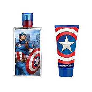 MARVEL Cap.AMER NEC EDT100 + gel, standaard, één maat, 4