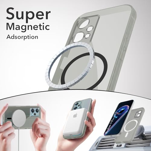 Image of Jkobi Lifetime Anti-Yellow MagSafe Compatible Clear Back Cover Case for Realme 9 Pro (Sleek Hard Crystal | Shockproof and Camera Protection)