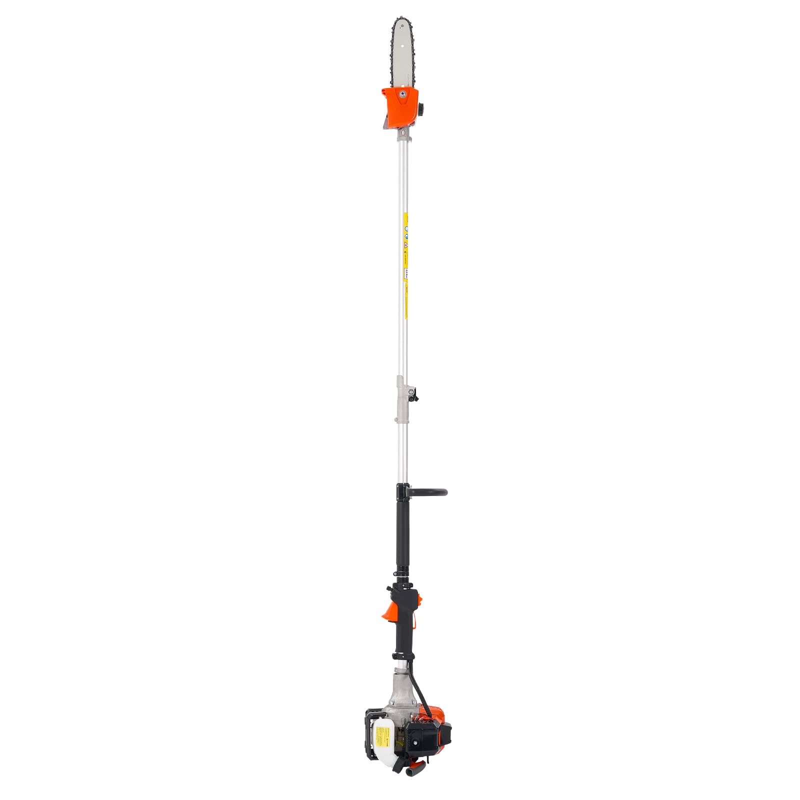 VEVOR 25cc 2-suwowa piła gazowa 25 cm3 Piła łańcuchowa do cięcia z 20,3 cm prętem tnącym akumulatorowe nożyce do żywopłotu ze zbiornikiem 650 ml, wysuwana o 2-2,74 m