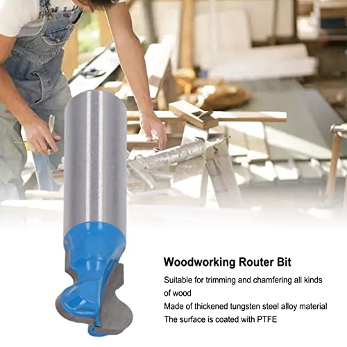 Holzbearbeitungsfräser, Stemmbohrer, PTFE-Beschichtung, Gute Oxidationsbeständigkeit, 1/2-Zoll-Schaft, Einfach zu Verwenden für die Tür (1/2 * 19,05 mm (3/4))