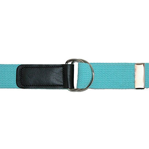 CTM Plus Size Cotton Web Belt with Double D Ring Buckle3