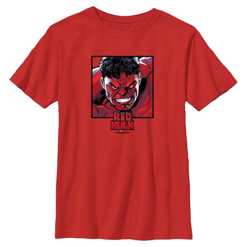 Boy's Captain America: Brave New World Red Hulk Portrait T-Shirt