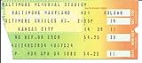1983 Baltimore Opening Day vs. Royals Baseball Game Ticket Stub 151138
