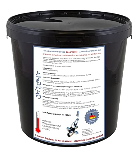 Koi Winterfutter Tomodachi Sinkfutter für Koi in Winterruhe 3kg Eimer