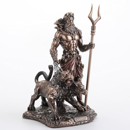 Estatua Hades Dios Griego y Cerbero 6.5 pulgadas miniatura 4