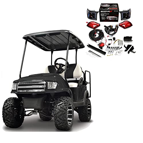 Madjax Alpha Body Kit For Club Car Precedent, Tempo, And Onward Golf Cart | Body Kit With Ultimate Plus Light Kit | Off-Road Style (Black)