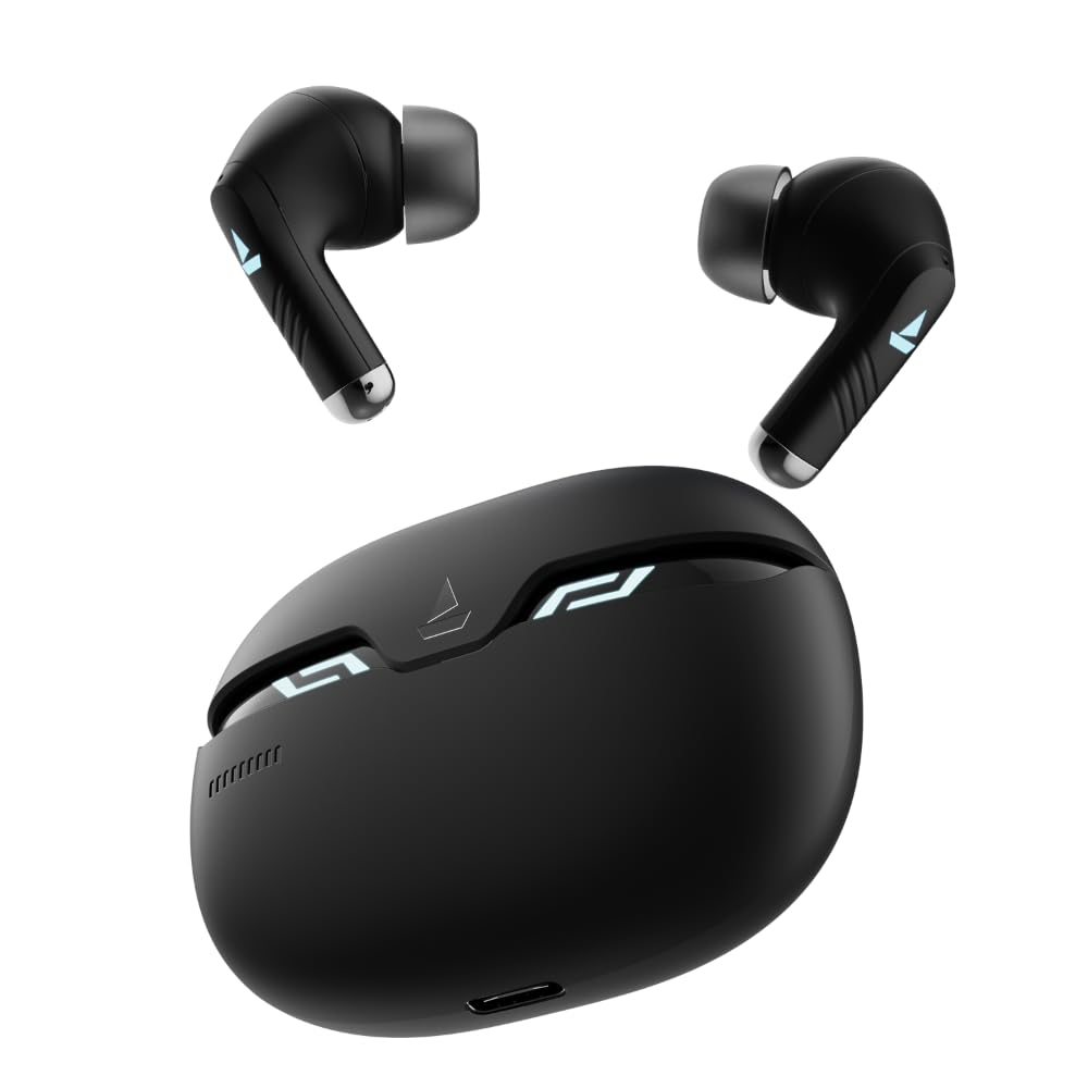 boAt Immortal 101 TWS Earbuds with Beastᵀᴹ Mode(40ms Low Latency), 30 HRS Playtime, Blazing LEDs, Quad Mics with ENx Tech, ASAP Charge & BTv5.3(Black Sabre) (B0CC8SKBQX) Amazon Price History, Amazon Price Tracker