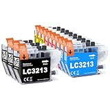 Contenu de la livraison : 3 x LC3213 noir, 3 x LC3213 cyan, 3 x LC3213 magenta, 3 x lc3213 jaune