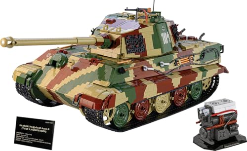Tiger II Königstiger Scale 1:12 86cm x 32.5cm x 29cm Dreifarbig