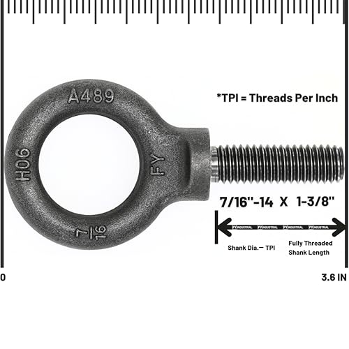 Image of Bulk of 100 Pcs Lifting Shoulder Eye Bolts 7 /16 inch-14 X 1-3 /8 inch