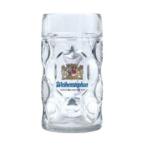 Weihenstephan German Dimpled Beer Stein Mug 1 Liter