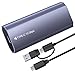 Case SSD M.2 NVMe SATA, USB C 3.2 Gen 2 10Gbps Adattatore, M2 NVMe Lettore SSD Esterno 4TB per M-Key, M+B Key 2230/2242/2260/2280 con UASP e TRIM, Con Cavo 2-in-1, Installazione Senza Attrezzi immagine