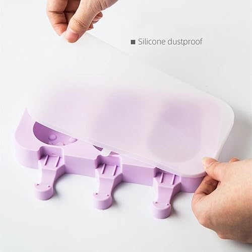 Miniatura 2 de Lindos moldes para paletas de conejo, máquina de silicona para hacer paletas de hielo con 100 palitos de paletas, fácil de liberar para el verano