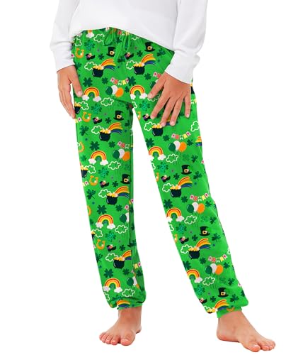 Image of Deerose 4th of July Pants American Flag Drawstring Sweatpants with Pockets 5-14 Years