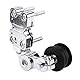 EVGATSAUTO Motorradspanner Aluminiumkettenspanner Schraube an der Rolle Motorrad Link Länge modifizierte Kette Auto Tensioner Einsteller(Silber)