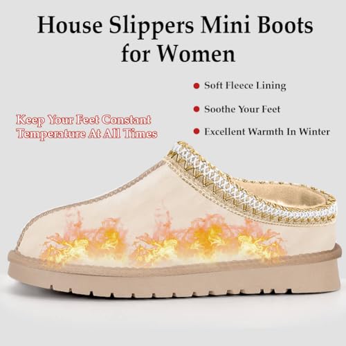 Women's Platform Slippers Anti-Slip Mini Boots Fur Fleece Lined Sneakers Short Ankle Boot Comfy House Slippers for Indoor Outdoor2