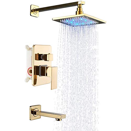 Mitigeur de douche encastré avec valve brute et garniture en laiton pour une salle de bain moderne