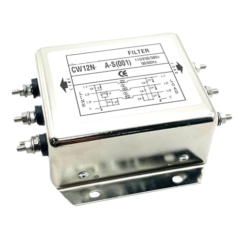 Filtro de potencia trifásico tres hilos inversor 380V CW12N-15A-S 30A supresor de ruido