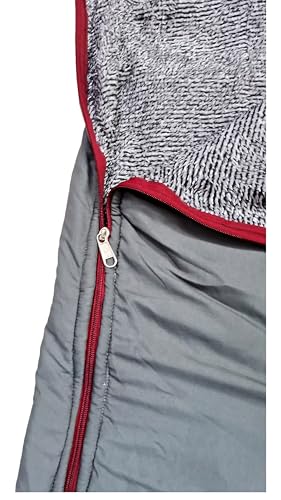Image of Al-Shahabuddin Rectangular Sleeping Bag for Adults, Winter Camping, up to 10C, 182 cm Height