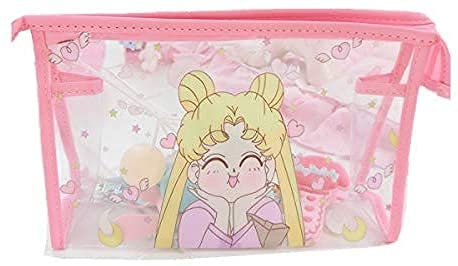 Sailor Moon Clear Makeup Bags, Kawaii 