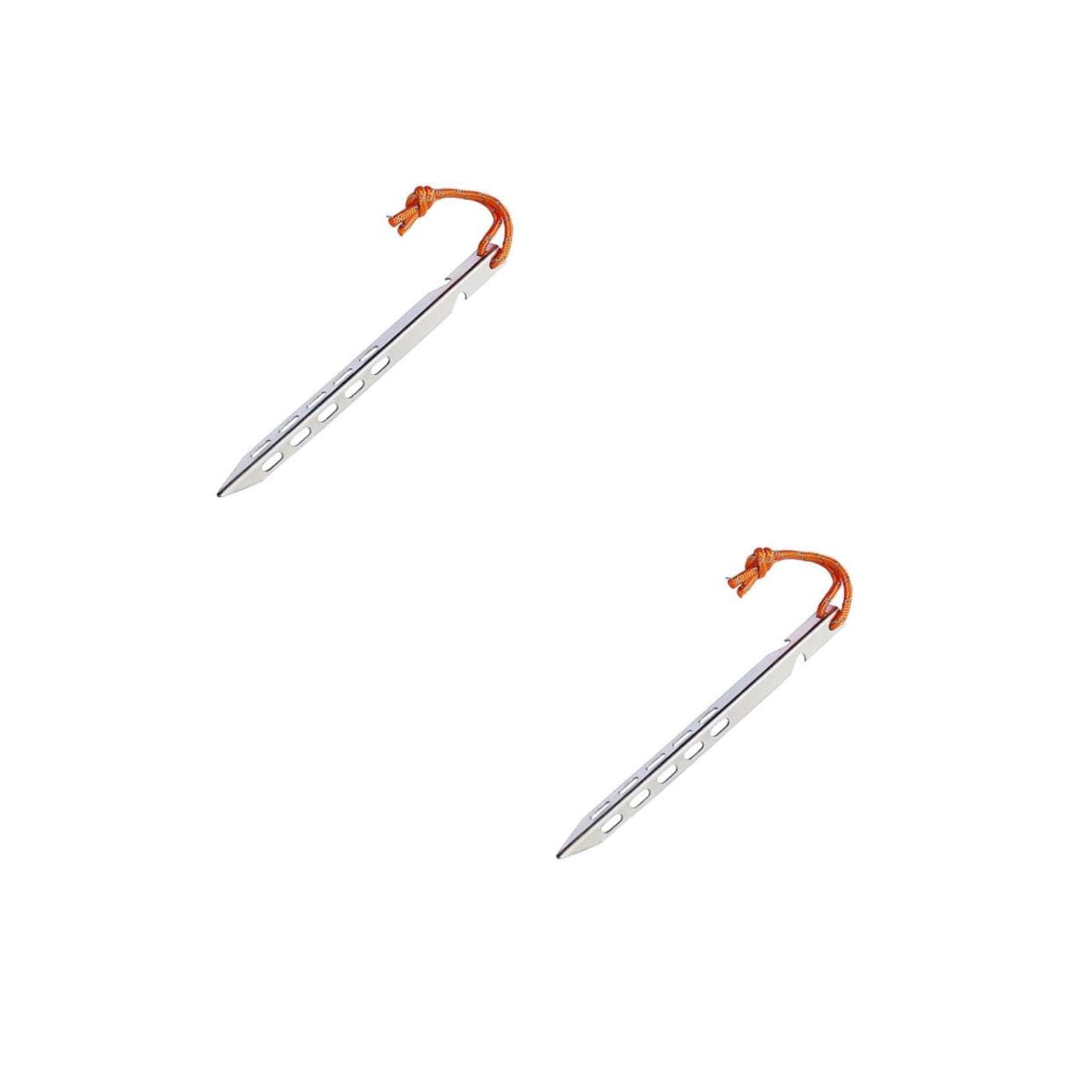 Clavos de tienda de camping en aleación de titanio para sujetar toldos
