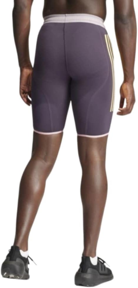 adidas Mens Promo Short Leggings Running Lightweight - Purple - Size S