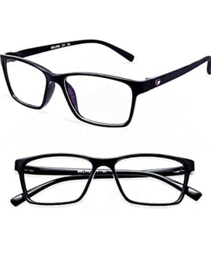 Zaveri Optic Progressive Reading Glasses Photochromic Blue Cut Anti Glare Power 1.00 1.25 1.50 1.75 2.00 2.25 2.75 3.00 Black 21 Square