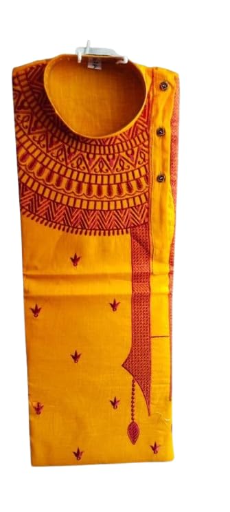Chandana Saree House Classic Cotton Work Solid Men Kurta Panjabi| Traditional, Ethnic, Comfortable, Breathable, Lightweight, Skin Friendly|SL_261-image-20