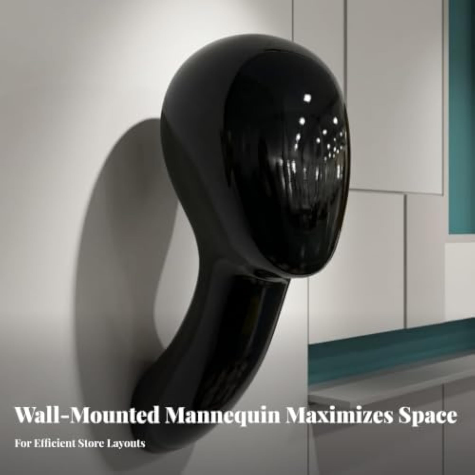 Long Neck Wall-Mounted Head Molded Display