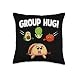 Taco Group Hug Funny Taco Lover Throw Pillow