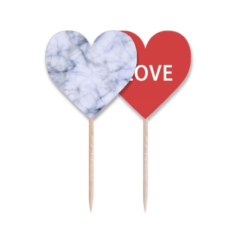 Cure-dents blanc et drapeau amour cœur pour vos buffets de mariage festifs