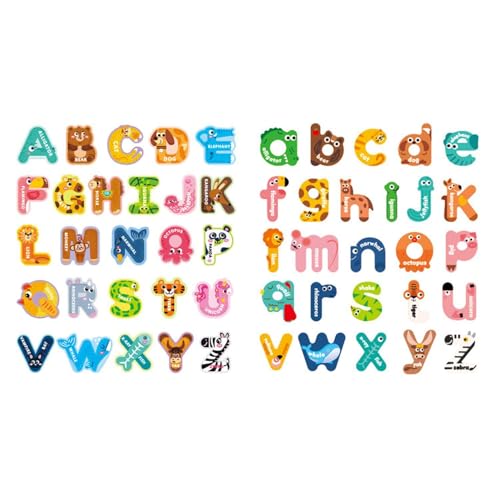 ATBUSS 52 Pegatinas para Refrigerador, Imanes De Educación Infantil, Accesorios De Iluminación Intelectual, Juguetes para Padres E Hijos, Regalos para Amigos.