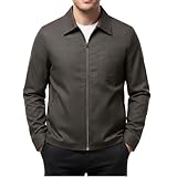 Jacken Herren - Lässige Leinenjacke Mit Fallendem Revers Und Taschen – Leichter Herbstmantel Für Den Alltag Bequemes Und Atmungsaktives Material Eleganter Freizeitstil Vielseitig Kombinierbar